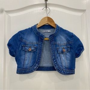 Denim crop jacket (bolero)